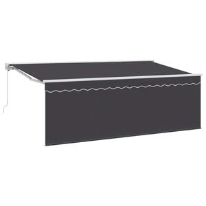 vidaXL Retractable Awning Anthracite 400 x 200 cm