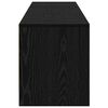 vidaXL TV Cabinet with LED Black Oak 165 x 34 x 40 cm Engineered Wood