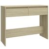 vidaXL Console Table Sonoma Oak 100x35x76.5 cm Engineered Wood