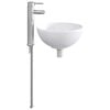 vidaXL Bathroom Wash Basin Chrome 32 x 32 x 13 cm Metal