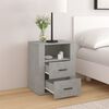 vidaXL Bedside Cabinet Concrete Grey 50x36x60 cm Engineered Wood