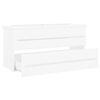 vidaXL Sink Cabinet with Built-in Basin White Engineered Wood