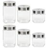 vidaXL Storage Jars with Sliver Lid 6 pcs 800/1200/1700 ml