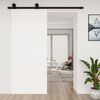 vidaXL Barn Door White 90x1.8x214 cm Solid Wood Pine