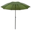 vidaXL Fishing Umbrella Yellow Army 220 x 193 cm Oxford Polyester