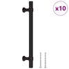 vidaXL Cabinet Handles 10 pcs Black 128 mm Stainless Steel
