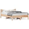 vidaXL Bed Frame without Mattress 120x190 cm Small Double Solid Wood Pine