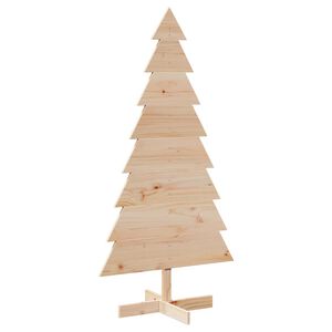 vidaXL Wooden Christmas Tree for Decoration 150 cm Solid Wood Pine