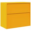 vidaXL Storage Cabinet Mustard Yellow 80 x 40 x 70 cm Steel