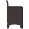 vidaXL Garden Chair 2 pcs Brown 53 x 49 x 85 cm PP