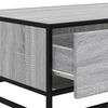vidaXL Coffee Table Grey Sonoma 90x57x35 cm Engineered Wood and Metal
