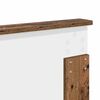 vidaXL Bed Frame with Headboard Old Wood 135 x 190 cm Engineered Wood
