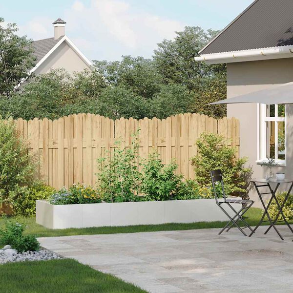 vidaXL Planter White 280x80x40 cm Steel