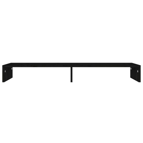 vidaXL Monitor Stand Black 110x23.5x9 cm Engineered Wood