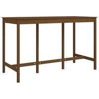 vidaXL Bar Table Honey Brown 180x80x110 cm Solid Wood Pine