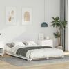 vidaXL Floor Bed Frame White 120 x190 cm Solid pine wood