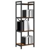 vidaXL Bookshelf Smoked Oak 40 x 30 x 119 cm Engineered Wood