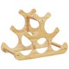 vidaXL Wine Rack for 6 Bottles 35x18x25.5 cm Bamboo