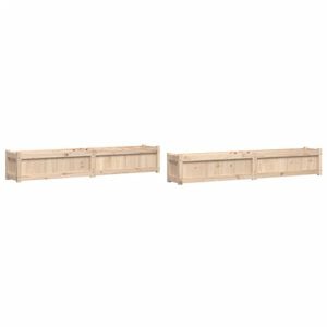vidaXL Garden Planters 2 pcs Solid Wood Pine