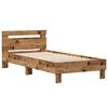 vidaXL Bed Frame Old Wood 203 x 95 x 70 cm Engineered Wood