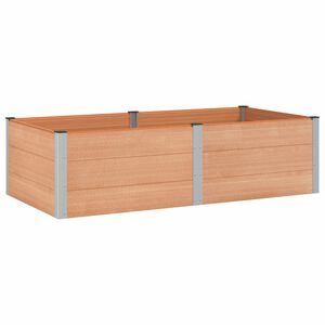 vidaXL Garden Raised Bed Brown 200 x 100 x 54 cm