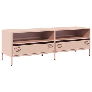 vidaXL TV Cabinet Pink 135x39x43.5 cm Cold-rolled Steel