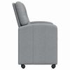vidaXL Dining Chairs with Wheels 2 pcs Light grey 57 x 67 x 95 cm
