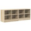 vidaXL Bed Cabinet 2 pcs Sonoma Oak 66 x 33 x 48 cm Engineered Wood