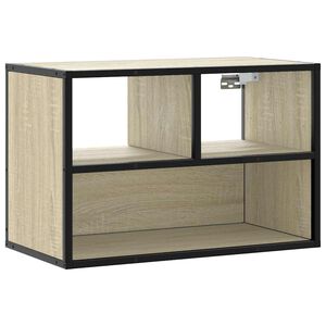 vidaXL TV Cabinet Sonoma Oak 60x31x39.5 cm Engineered Wood and Metal