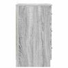 vidaXL Bedside Cabinet Grey sonoma 38 x 38 x 66 cm Engineered wood