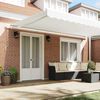vidaXL Retractable Awning White 500 x 300 cm Polyester and Metal