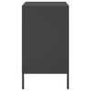 vidaXL Bedside Cabinet Black 36x39x68 cm Steel
