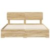 vidaXL Bed Frame with Drawer Sonoma Oak 180 x 200 cm Engineered Wood