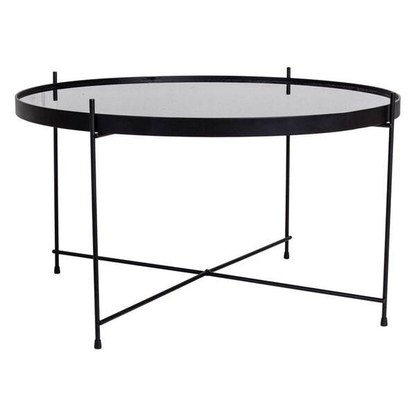 House Nordic Coffee Table Scarlett 70x40 cm Round Black
