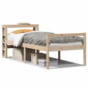 vidaXL Senior Bed with Headboard without Mattress 75x190 cm Small Single