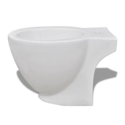 White Ceramic Toilet & Bidet Set