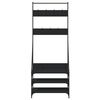 vidaXL Clothes Rack with Shoe Storage Black 72x34x184 cm