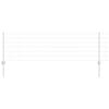 vidaXL Euro Fence with Post 25 x 0.6 m Galvanised Steel Silver Mesh