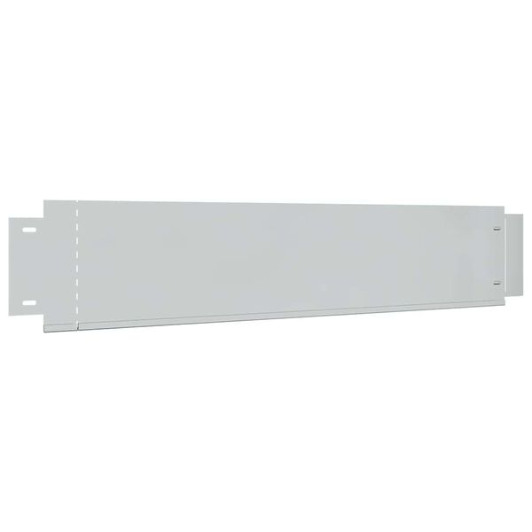 vidaXL Lawn Fences 5 pcs Galvanised Steel 100x19 cm