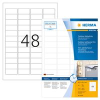 HERMA Weatherproof Outdoor Film Labels A4 45.7x21.2 mm 40 Sheets White