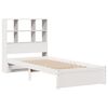 vidaXL Bookcase Bed without Mattress White 90x190cm Single Solid Wood Pine