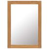 vidaXL Mirror 50x70 cm Solid Oak Wood