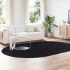 vidaXL Shaggy Rug High Pile NAVARRA Black 300x200 cm Polyester