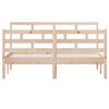 vidaXL Bed Frame without Mattress Solid Wood 140x190 cm (810410+814194)