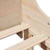 vidaXL Bed Frame without Mattress 75x190 cm Small Single Solid Wood Pine