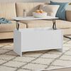 vidaXL Coffee Table White 102x55.5x52.5 cm Engineered Wood