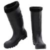 vidaXL Rian Boots with Removable Socks Black Size 42 PVC