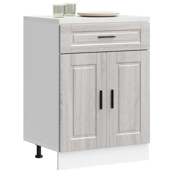 vidaXL Kitchen Base Cabinet&nbsp;Porto Grey Sonoma Engineered Wood