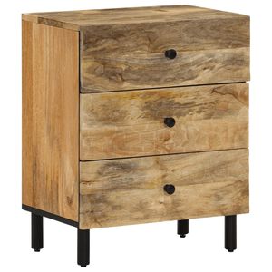 vidaXL Bedside Cabinet 50x33x60 cm Solid Wood Mango