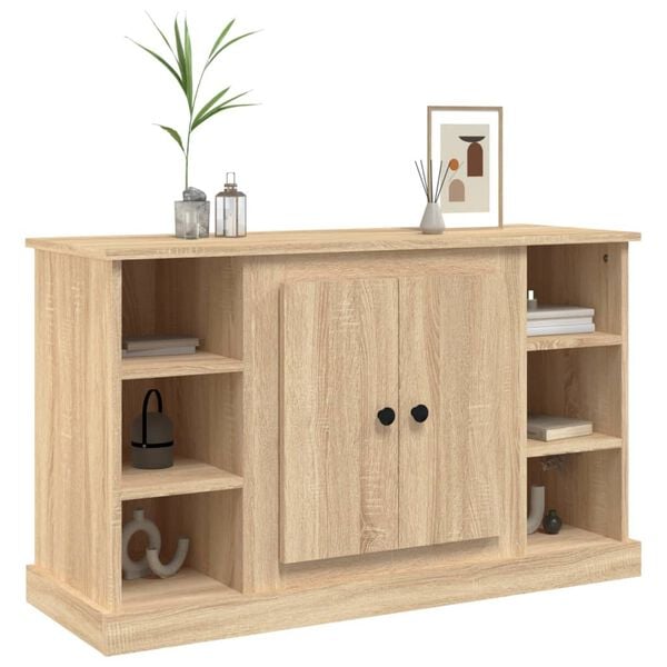 vidaXL Sideboard Sonoma Oak 100x35.5x60 cm Engineered Wood